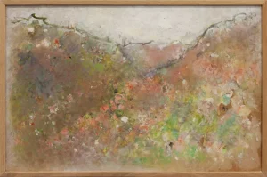 Sans titre (« Montagne de valsaintes »), 1986. Huile sur toile, 65 x 100 cm