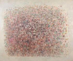 Sans titre (Ville de jour), 1970. Huile sur toile, 107 x 126.5 cm